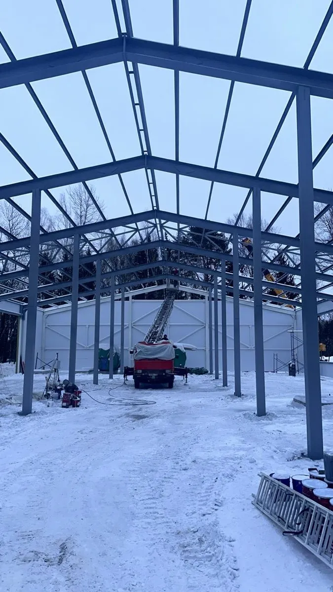 Огнезащита металлоконструкций — фото объекта